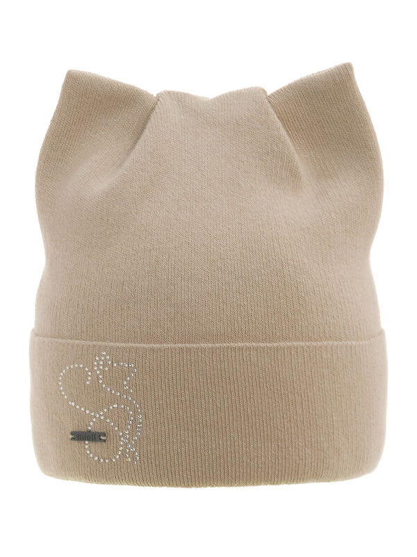 Шапка для девочки Ширли, Миалт бежевый, весна-осень - Для девочек весна-осень