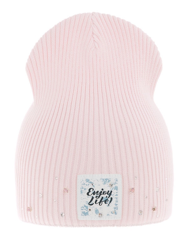 Шапка для девочки Пальмира, Миалт светло-розовый, весна-осень - Для девочек весна-осень