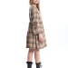 Платье для девочек Mini Maxi, модель 6837, цвет бежевый/клетка