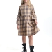 Платье для девочек Mini Maxi, модель 6837, цвет бежевый/клетка