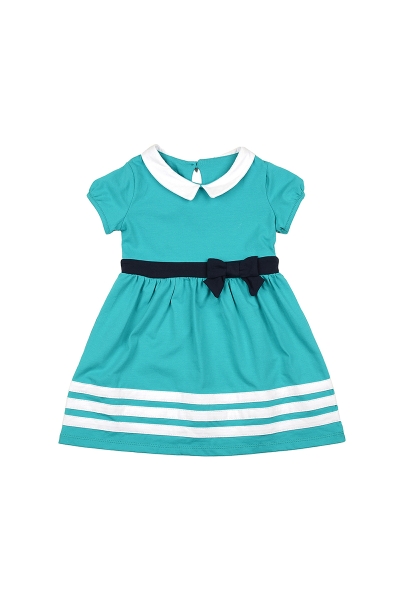 Платье для девочек Mini Maxi, модель 0879, цвет бирюзовый - Платья для девочек с коротким рукавом