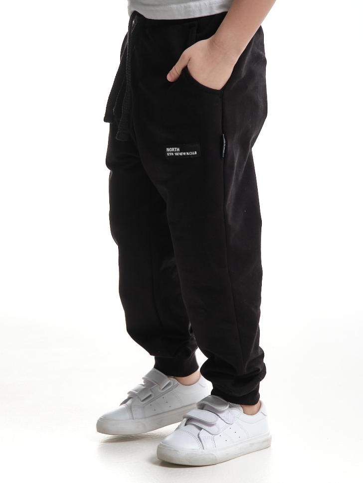 Джоггеры для мальчиков Mini Maxi, модель 9827, цвет черный - Брюки спортивные (джогеры)