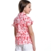 Рубашка для девочек Mini Maxi, модель 332159, цвет белый/коралловый