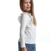 Футболка для девочек Mini Maxi, модель 1526, цвет белый