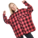 Рубашка для девочек Mini Maxi, модель 7462, цвет красный/клетка