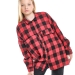 Рубашка для девочек Mini Maxi, модель 7462, цвет красный/клетка