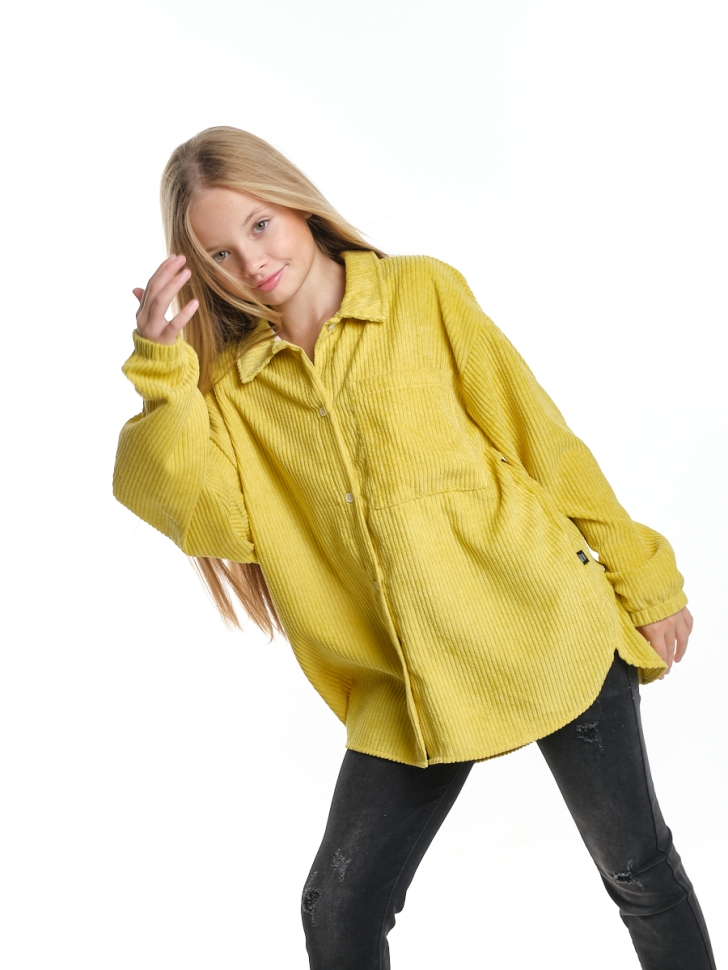 Рубашка для девочек Mini Maxi, модель 7364, цвет горчичный - Рубашки для девочек