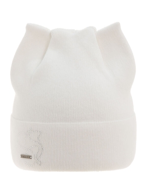 Шапка для девочки Ширли, Миалт белый, весна-осень