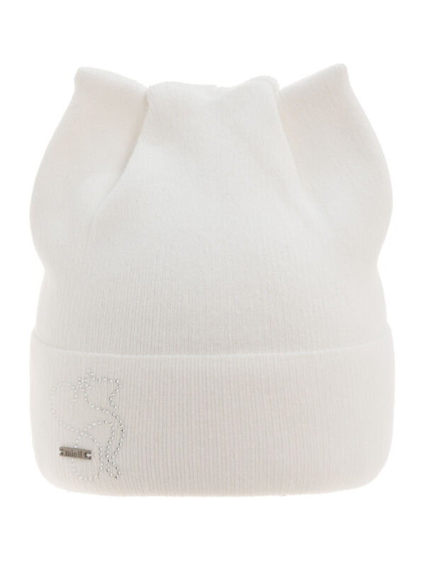 Шапка для девочки Ширли, Миалт белый, весна-осень - Для девочек весна-осень