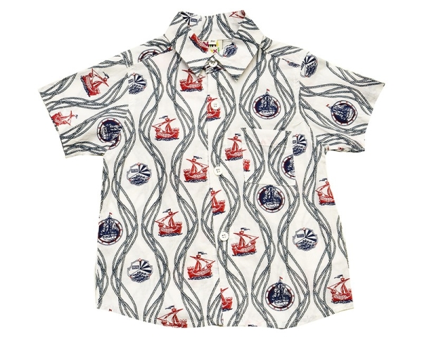 Рубашка для мальчиков Mini Maxi, модель 3776 - Рубашки с коротким рукавом