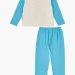 Пижама для мальчиков Mini Maxi, модель 1057, цвет белый/голубой