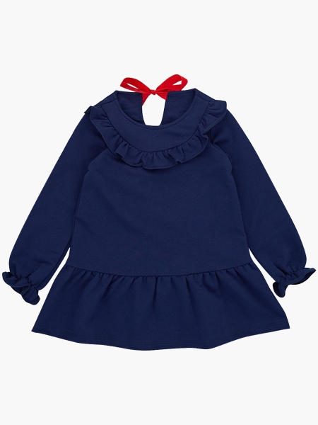 Платье для девочек Mini Maxi, модель 2598, цвет синий - Платья для девочек с длинным рукавом