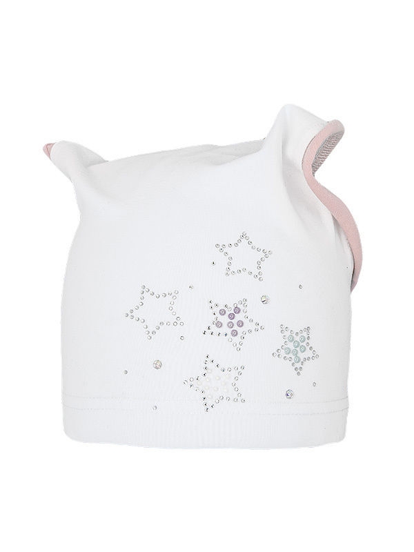 Косынка для девочки Три желания косынка, Миалт ультра/белый/светло-розовый, лето - Шапочки на лето