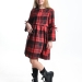 Платье для девочек Mini Maxi, модель 6837, цвет черный/красный/клетка