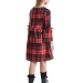 Платье для девочек Mini Maxi, модель 6837, цвет черный/красный/клетка