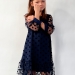 Платье для девочки нарядное БУШОН ST53, цвет темно-синий