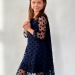 Платье для девочки нарядное БУШОН ST53, цвет темно-синий