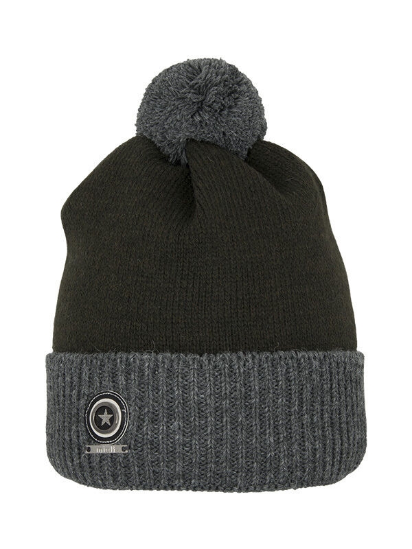 Шапка для мальчика Легенда, Миалт темно-серый/хаки, зима - Шапки осень-зима