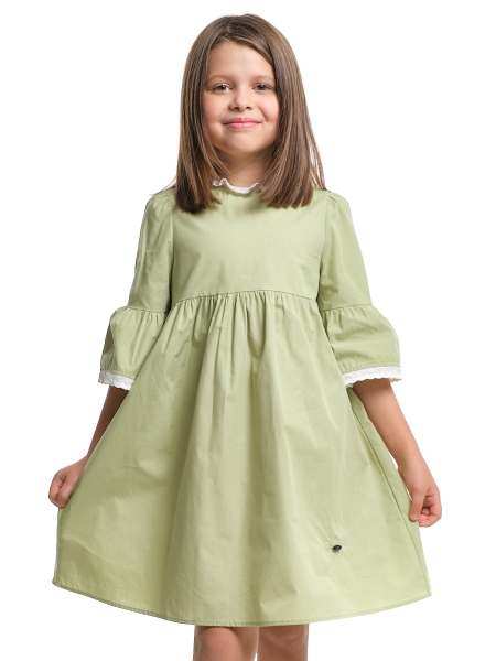 Платье для девочек Mini Maxi, модель 8070, цвет фисташковый - Платья для девочек с рукавом 3/4