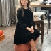 Платье для девочки школьное БУШОН ST63, цвет черный