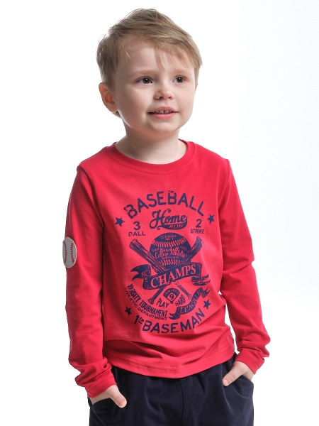 Лонгслив для мальчиков Mini Maxi, модель 4050, цвет красный - Лонгсливы / футболки - дл. рукав