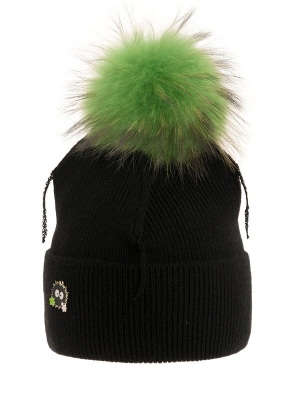 Шапка для девочки Darling, Миалт черный, зима