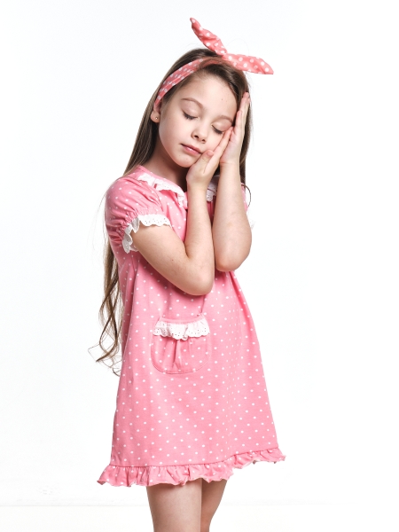Платье(сорочка) для девочек Mini Maxi, модель 4271, цвет розовый - Сорочки и ночные рубашки