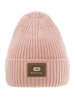 Шапка для девочки Однажды, Миалт пудровый