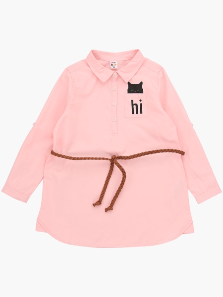 Платье для девочек Mini Maxi, модель 4196, цвет розовый - Платья для девочек с длинным рукавом