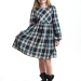 Платье для девочек Mini Maxi, модель 7787, цвет бирюзовый/клетка