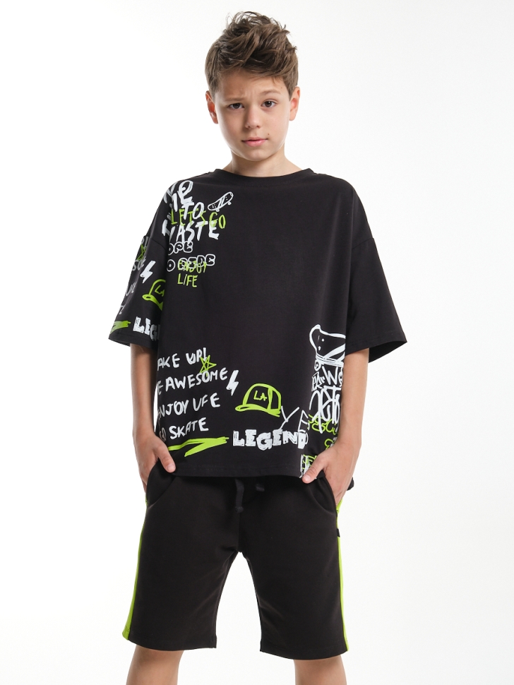 Футболка для мальчиков Mini Maxi, модель 7925, цвет черный - Футболки для мальчиков
