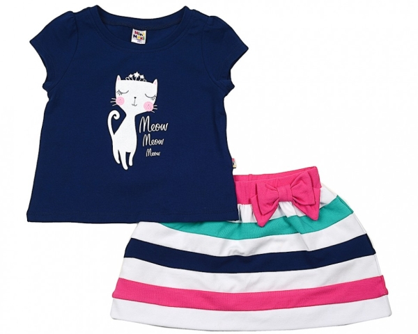 Комплект одежды для девочек Mini Maxi, модель 3140/3141, цвет синий - Комплекты трикотажные