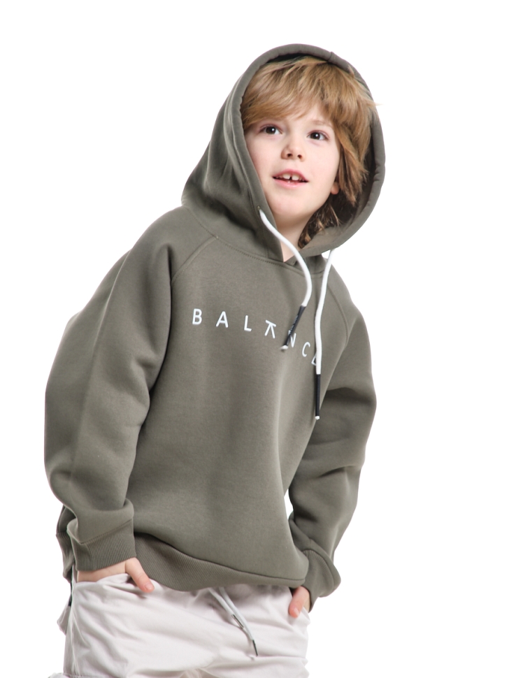 Худи для мальчиков Mini Maxi, модель 7444, цвет хаки - Худи, толстовки с капюшоном