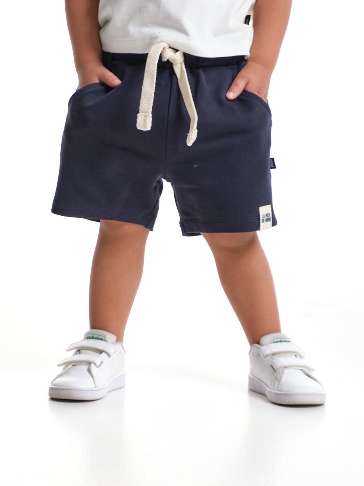 Шорты для мальчиков Mini Maxi, модель 8094, цвет синий/тофу/шеврон - Шорты для мальчиков
