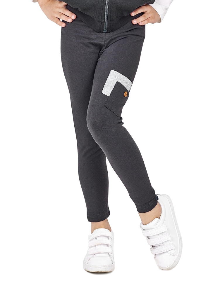 Бриджи для девочек Mini Maxi, модель 0285, цвет антрацитовый - Легинсы / лосины