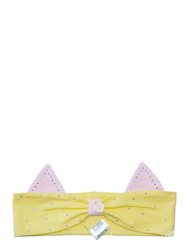 Повязка для девочки Неженка повязка, Миалт желтый/светло-розовый - Повязки на голову