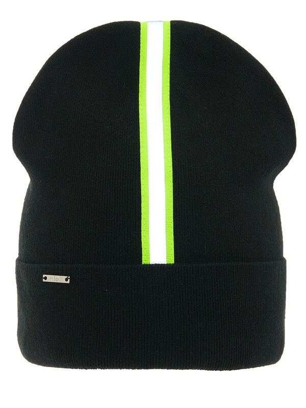 Шапка для девочки Графомания, Миалт черный, весна-осень - Для девочек весна-осень