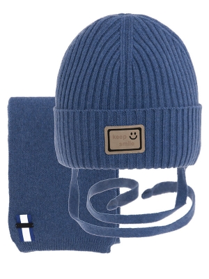 Комплект для мальчика Арлекин, Миалт джинсовый, зима