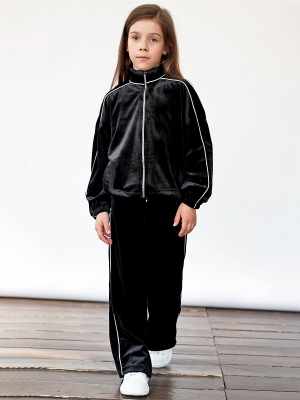 Спортивный костюм для девочки БУШОН SP220, цвет черный