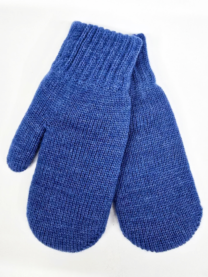 Варежки детские двойные 37101-джинс - Варежки