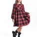 Платье для девочек Mini Maxi, модель 7787, цвет красный/клетка