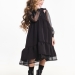 Платье для девочек Mini Maxi, модель 6967, цвет черный/розовый