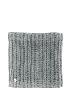 Шарф-труба Зимовье, Mialt светло-серый/меланж, зима