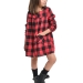 Платье для девочек Mini Maxi, модель 8069, цвет красный/клетка