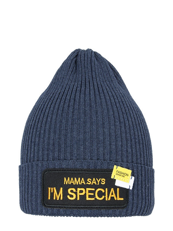 Шапка для мальчика Особый, Миалт темный-джинс - Шапки весна-осень