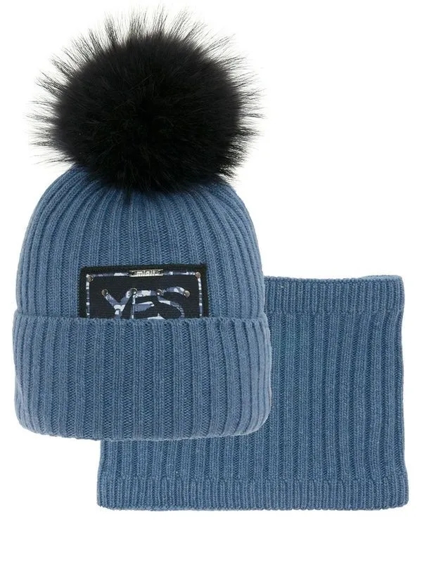 Комплект Интерес комплект, Миалт цвет джинсовый - Комплекты: шапка и шарф