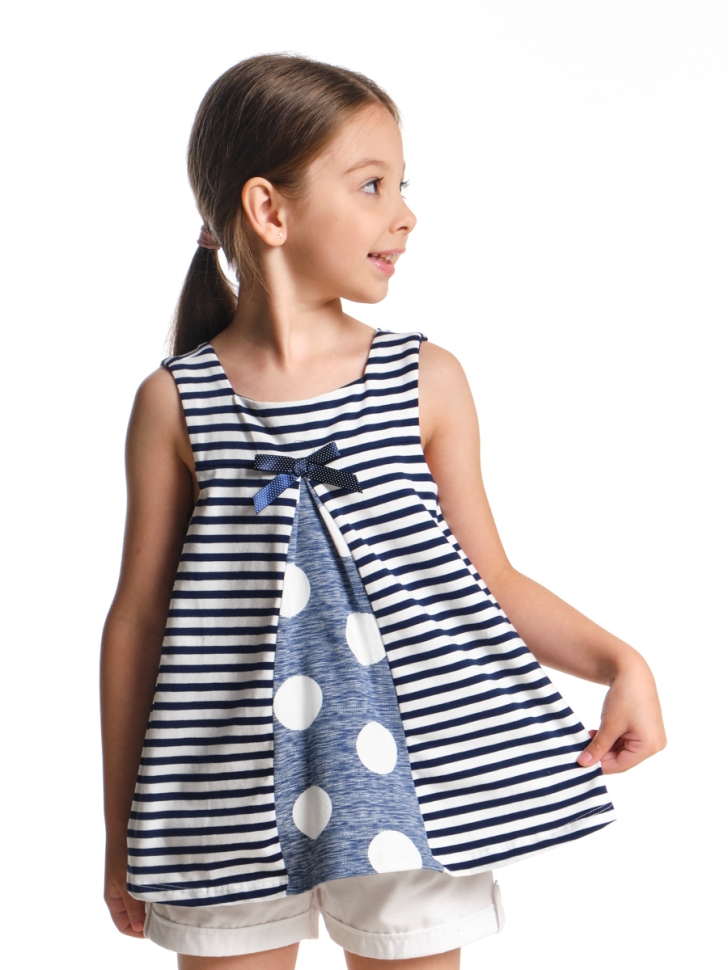 Майка для девочек Mini Maxi, модель 1447, цвет мультиколор - Майки и топы на лето