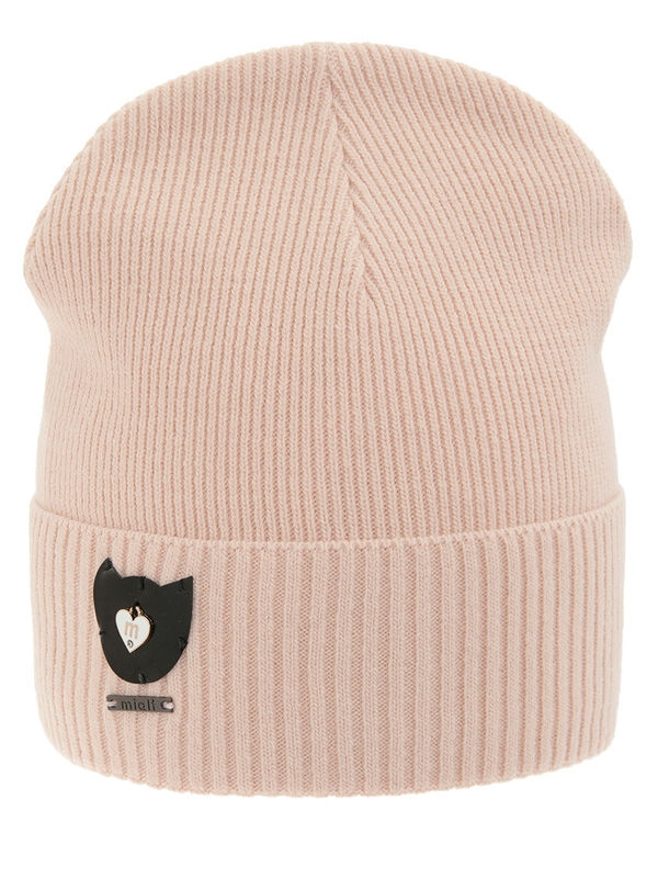 Шапка для девочки Багира, Миалт светло-коралловый - Для девочек весна-осень