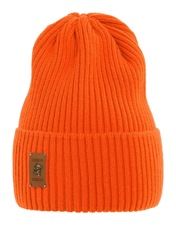Шапка для девочки Бельгия-2, Миалт морковный/сок, весна-осень - Для девочек весна-осень