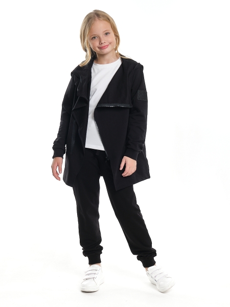 Куртка для девочек Mini Maxi, модель 78333, цвет черный - Куртки олимпийки для мальчиков